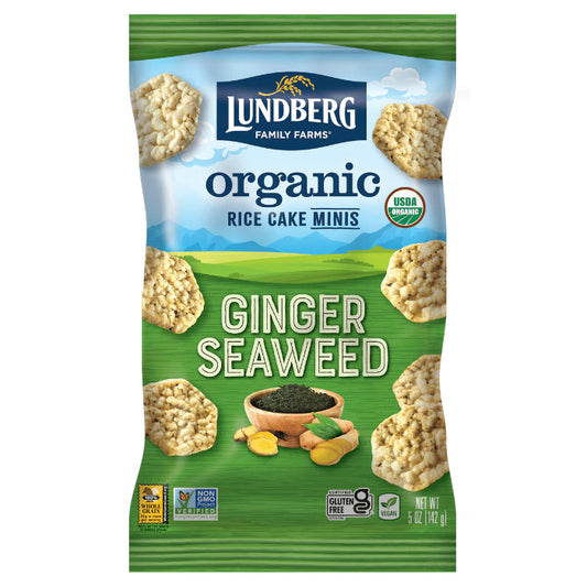 Lundberg - Ginger Seaweed Rice Cakes, 5 Oz - Pack of 6