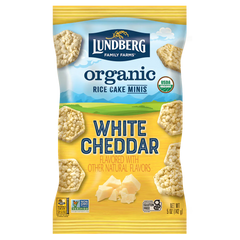 Lundberg - Organic Minis White Cheddar Rice Cakes, 5 Oz - Pack of 6