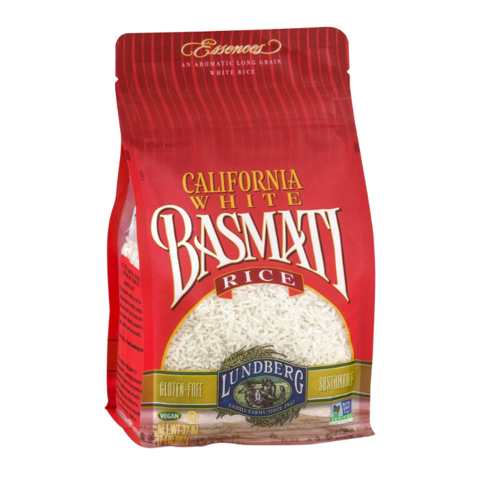 Lundberg - California White Basmati Rice, 32 Oz | Pack of 6