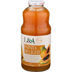 L & A JUICE JUICE PAPAYA DELIGHT 32 FO - Pack of 6