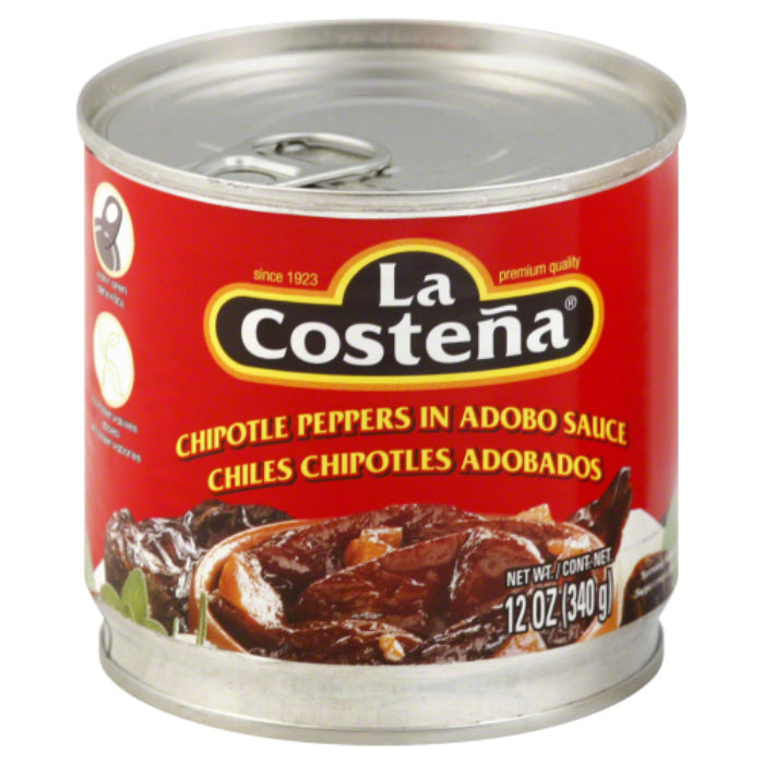 La Costena - Chipotle Peppers in Adobo Sauce, 12 Oz - Pack of 12