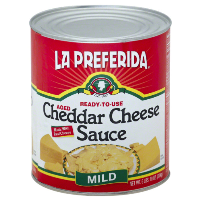 La Preferida - Aged Mild Cheddar Cheese Sauce, 106 Oz - Pack of 6