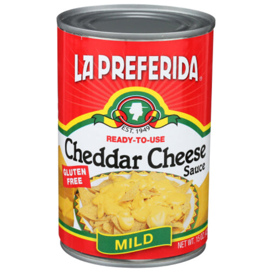 La Preferida - Cheddar Cheese Mild Sauce, 15 Oz - Pack of 12