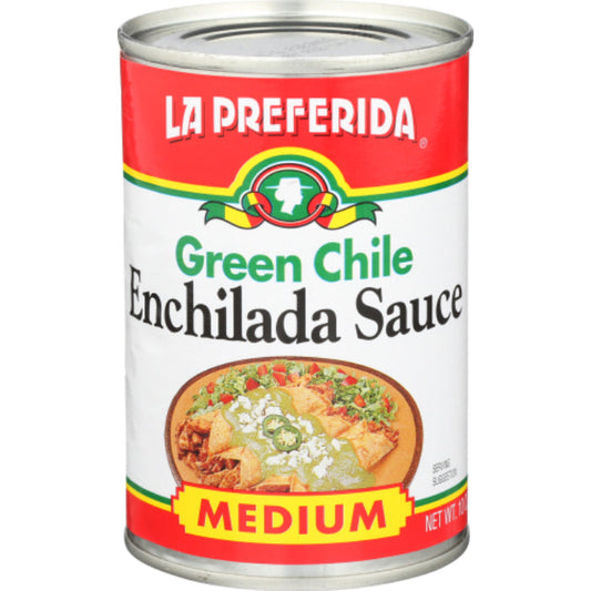 La Preferida - Medium Green Chile Enchilada Sauce, 10 Oz - Pack of 12