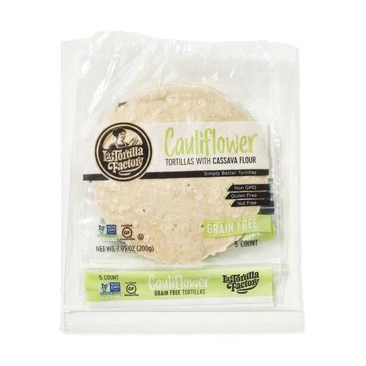 La Tortilla Factory - Cauliflower Tortillas with Cassava Flour, 7.05oz