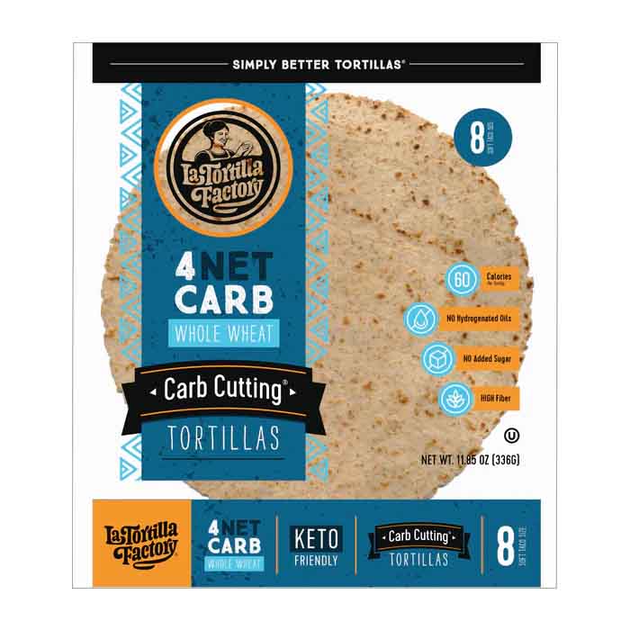 La Tortilla Factory - Tortillas Carb Cutting, 11.85oz  Pack of 10