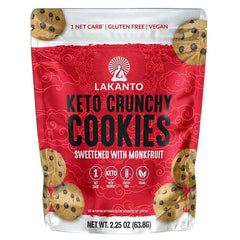 Lakanto - Keto Crunchy Cookies, 2.25 Oz | Pack of 8