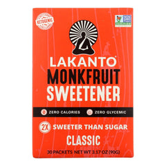 Lakanto - Monkfruit Sweetener Sticks, 3.17oz
 | Pack of 8 - PlantX US