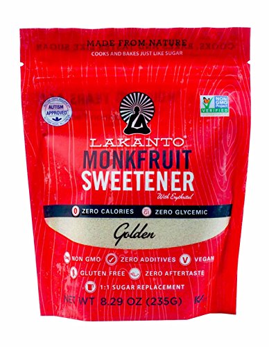 Lakanto, Monkfruit Sweetener with Erythritol, Golden, 8.29 oz | Pack of 10 - PlantX US