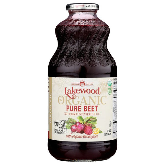 Lakewood - Organic Pure Beet Juice, 32 Oz - Pack Of 6