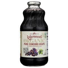 Lakewood - Pure Concord Grape Juice, 32 Oz - Pack Of 6