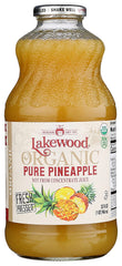 Lakewood Juice Pure Pineapple Organic , 32 Fl Oz
 | Pack of 6 - PlantX US