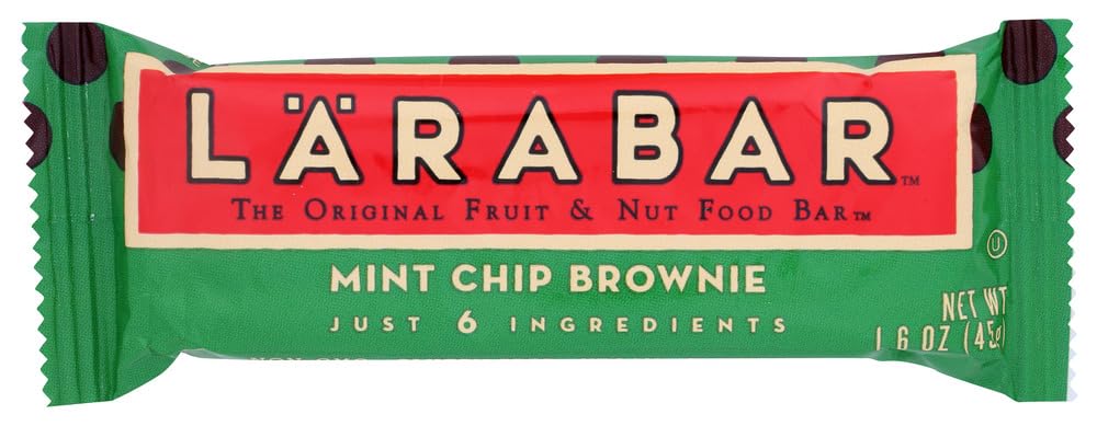 Larabar - Mint Chip Brownie Fruit & Nut Bars, 1.6 Oz | Pack of 16