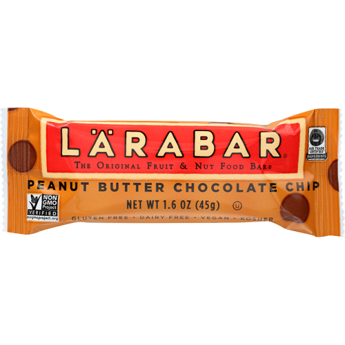 Larabar Energy Bar Peanut Butter Chocolate Chip - 1.6 Oz
 | Pack of 16 - PlantX US