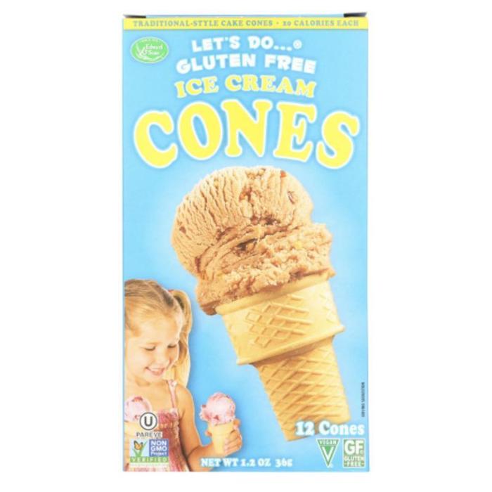 Let's Do Organics - Gluten Free Ice Cream Cones, 1.2 oz  Pack of 12