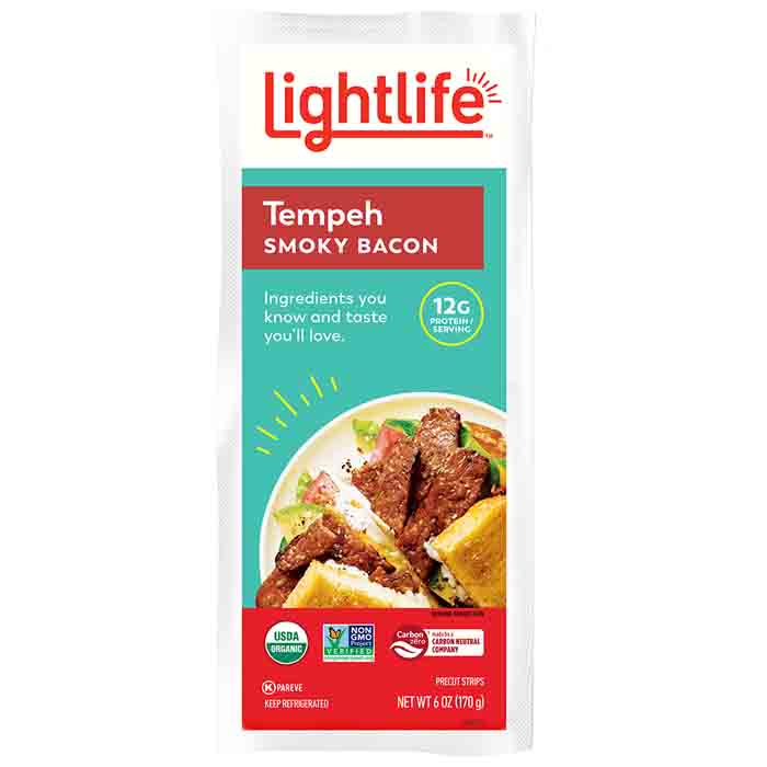 Lightlife - Tempeh Strip Smoky Fakin Bacon, 6oz