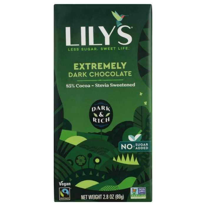 Lily's - Extremely Dark Chocolate Bar 85% Cocoa