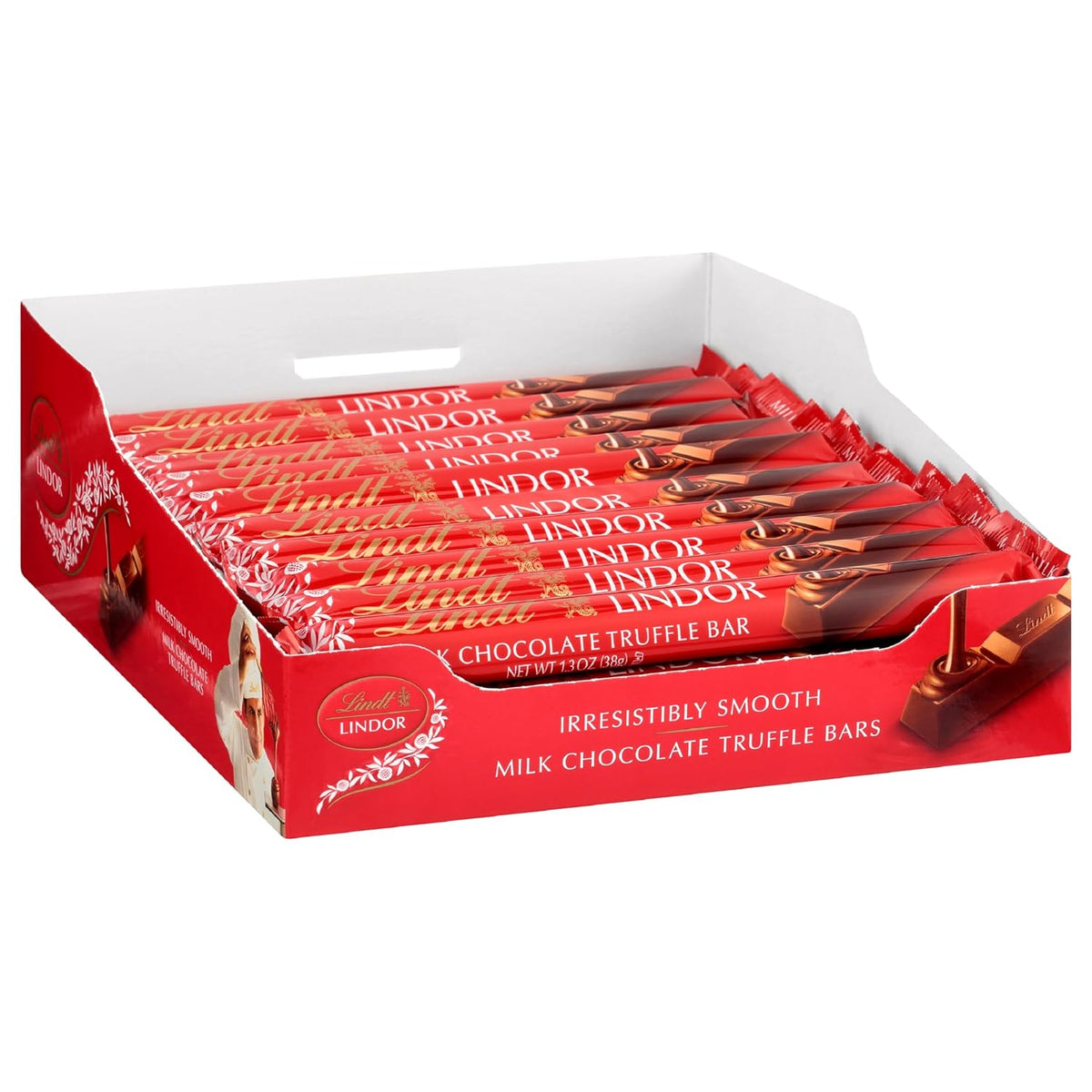 Lindt - Lindor Milk Chocolate Truffle Stick , 1.3oz | Pack of 30