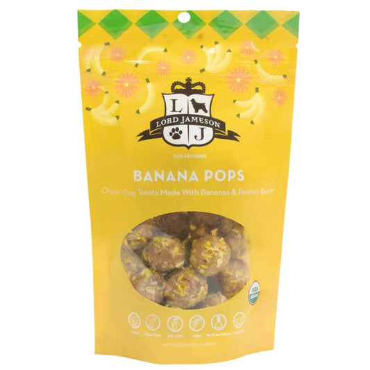 Lord Jameson - Organic Farm Stand Dog Treats Banana Pops, 6oz 