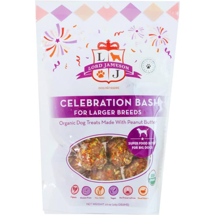 Lord Jameson - Organic Large Breed Dog Treats Celebration Bash, 10oz 