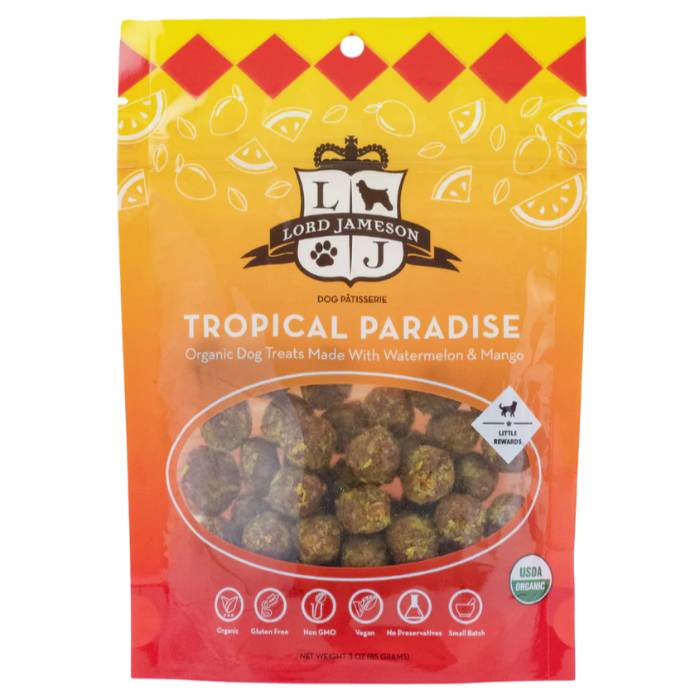 Lord Jameson - Organic Small Breed Dog Treats Tropical Paradise, 3oz