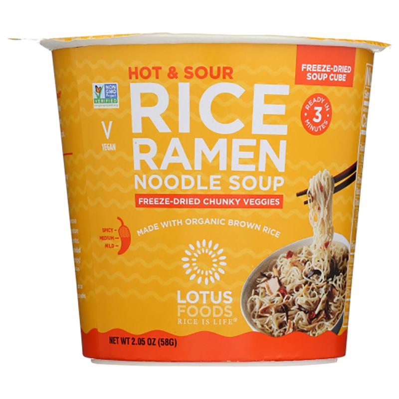 Lotus Foods Ramen Cup - Hot _ Sour, 1.98 oz