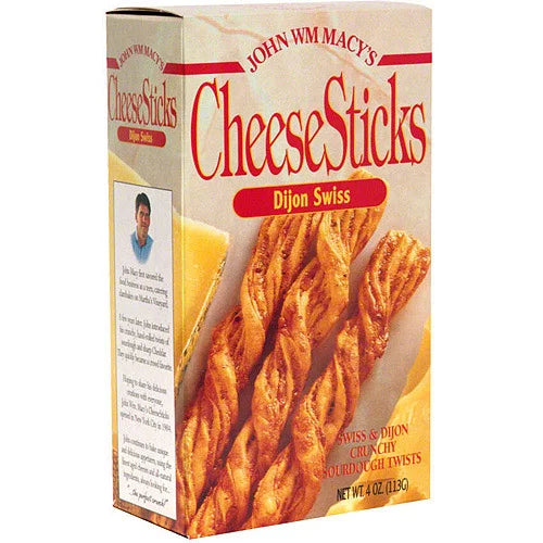 MACYS - CHEESE STICKS DIJON SWISS, 4 OZ - Pack of 8