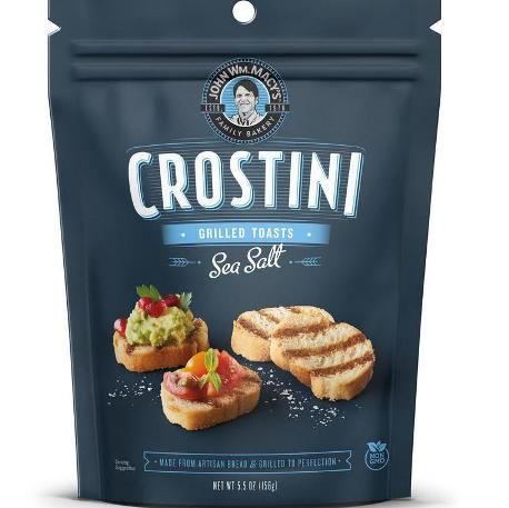 MACYS - CROSTINI GRILLED TOASTS SEA SALT, 5.5 OZ - Pack of 9