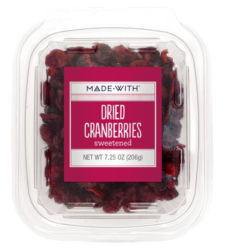 MADE WITH - DRIED FRUIT CRANBERRY TUB, 7.25 OZ - Pack of 12