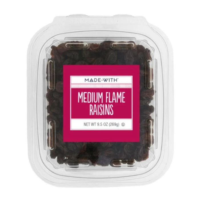 MADE WITH - DRIED FRUIT RAISINS TUB, 9.5 OZ - Pack of 12