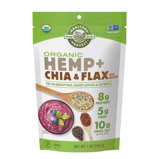 MANITOBA HARVEST SEEDS HEMP CHIA FLAX ORG 7 OZ