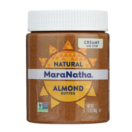 MARANATHA - NUT ALMOND BUTTER NO STIR CREAMY, 12 OZ | Pack of 6