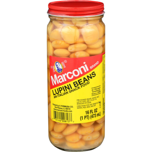 MARCONI BEANS LUPINI 16 OZ - Pack of 12