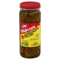 MARCONI GIARDINIERA RELISH HOT 16 OZ - Pack of 6