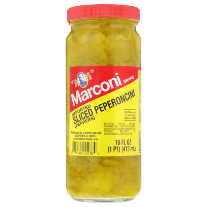 MARCONI PEPERONCINI SLICED 16 OZ - Pack of 12