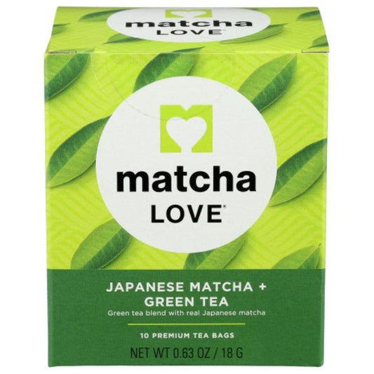 Matcha Love - Japanese Matcha + Green Tea, 10Bg - Pack of 6