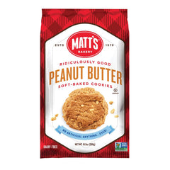 MATTS COOKIES COOKIES PEANUT BUTTER 10.5 OZ 