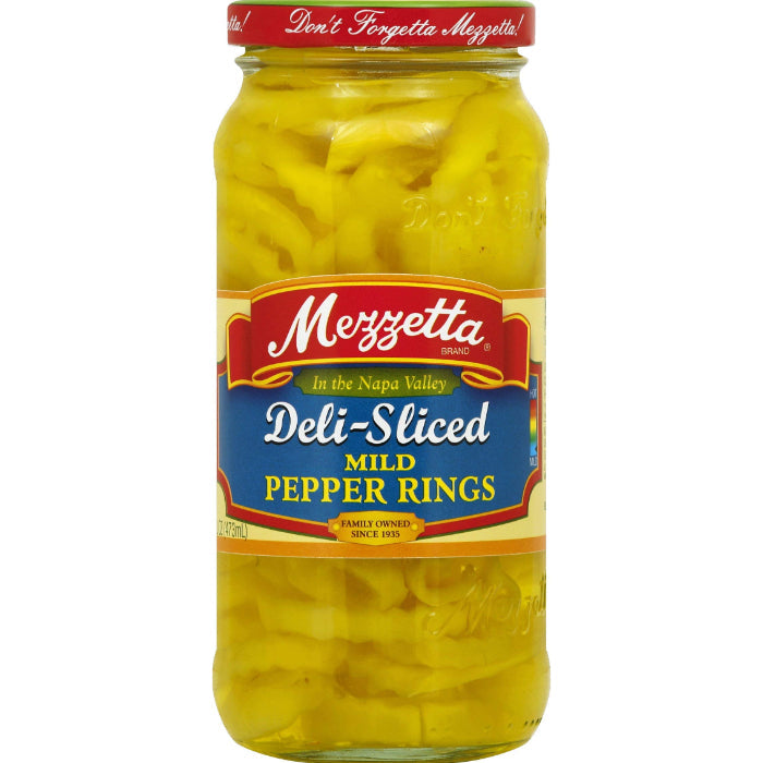 MEZZETTA - Mild Ring Peppers, 16 Floz