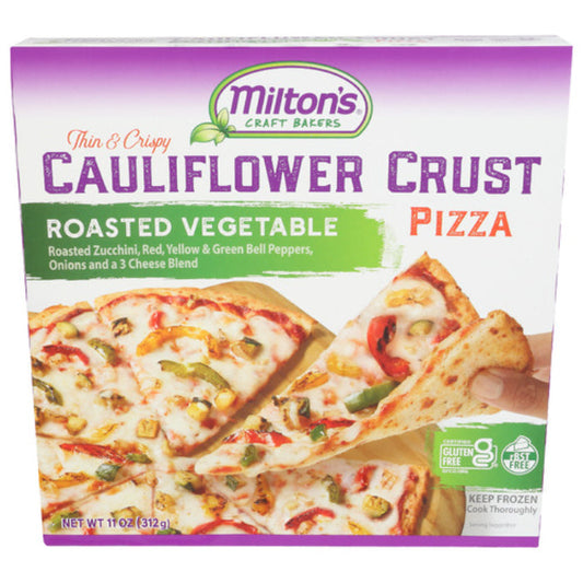 MILTONS PIZZA ROASTED VEGETABLE 11 OZ - Pack of 8