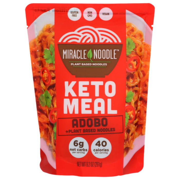 MIRACLE NOODLE - KETO MEAL ADOBO, 9 OZ | Pack of 6