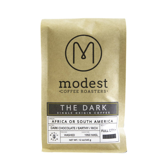 MODEST COFFEE ROASTERS COFFEE DARK SINGLE ORI 12 OZ - Pack of 6