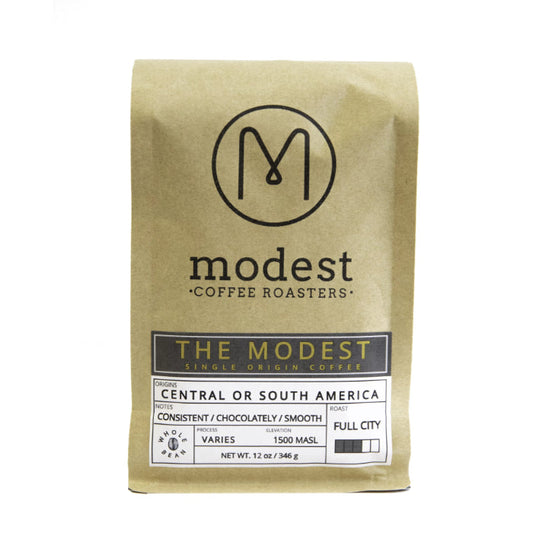 MODEST COFFEE ROASTERS COFFEE SO THE MODEST 12 OZ - Pack of 6