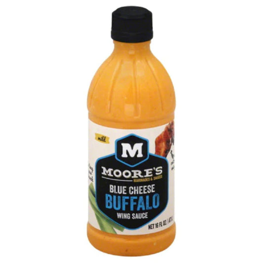 MOORE SAUCE BUFFALO WING BLUE 16 OZ - Pack of 6