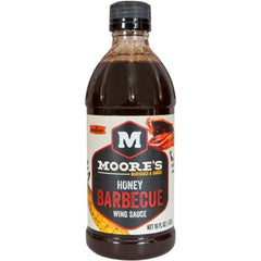 MOORE SAUCE WING BBQ HONEY 16 OZ - Pack of 6