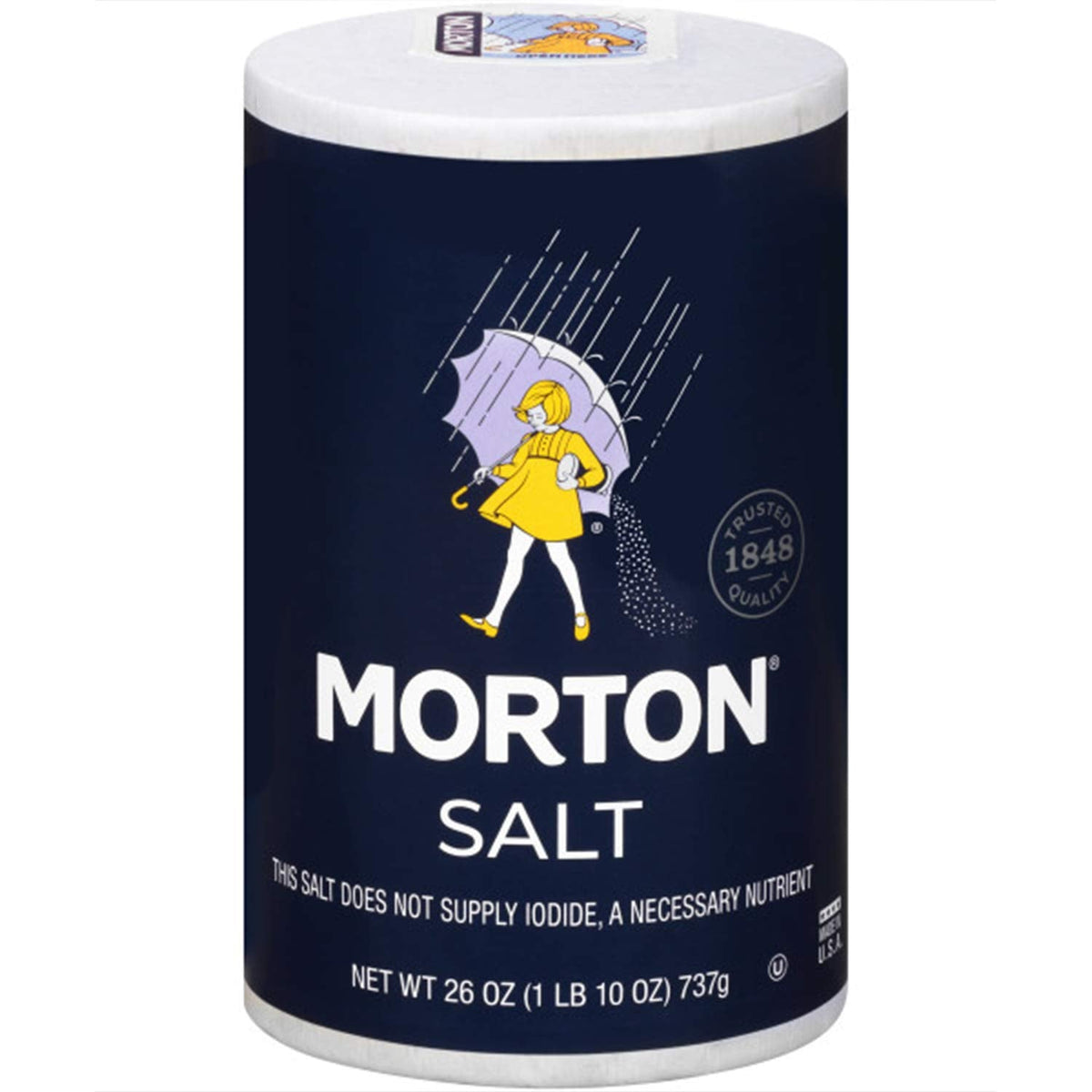 MORTONS SALT PLAIN 26 OZ - Pack of 24