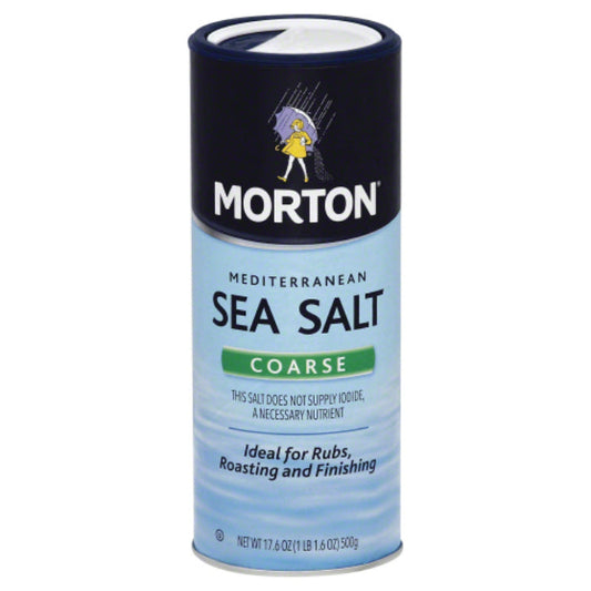 MORTONS SEA SALT COARSE 17.5 OZ - Pack of 12
