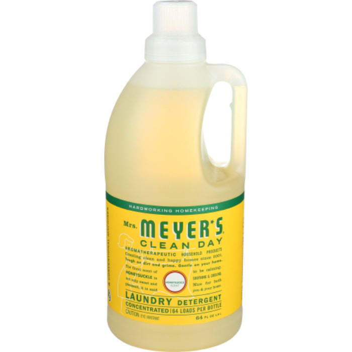 MRS MEYERS CLEAN DAY - LAUNDRY DETERGENT HONEYSUCKLE, 64 OZ - Pack of 6