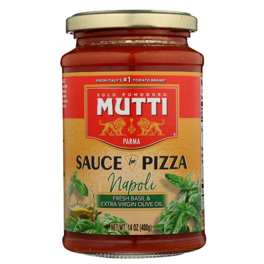 MUTTI SAUCE PIZZA BASIL EVOO 14 OZ - Pack of 6