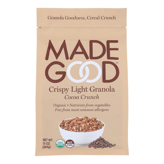 MadeGood, Crispy Light Granola, Cocoa Crunch, 10 oz 
 | Pack of 8 - PlantX US