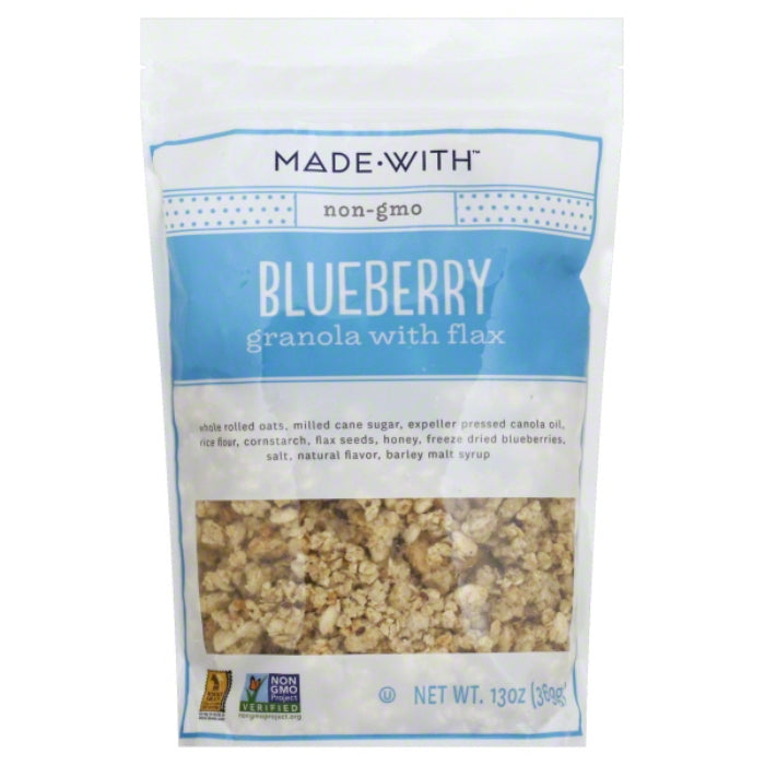 MADE WITH - BLUEBERRY GRANOLA FLAX, 13 OZ - Pack of 6